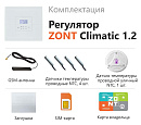 ZONT Climatic 1.2 Погодозависимый автоматический GSM / Wi-Fi регулятор (1 ГВС + 2 прямых/смесительных) с доставкой в Черкесск